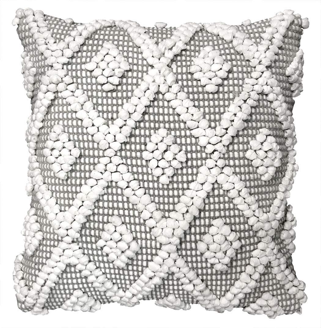 Decorative throw pillow cover, square pillow, diamond pillow, textured pillows decor, throw pillows for bed, couch, or chair.