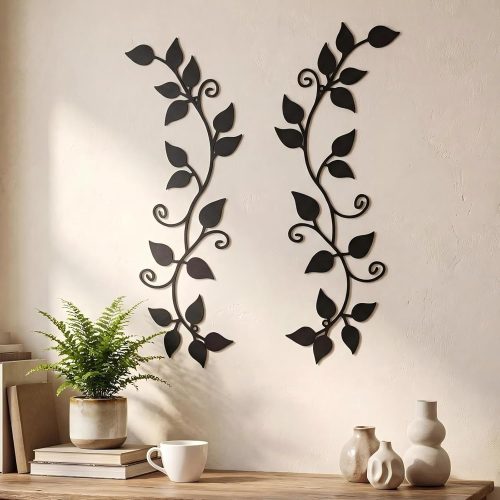Minimalist Twin-Branch Metal Wall Art Set